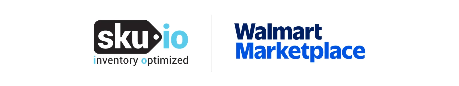 SKU.io and Walmart Marketplace logos