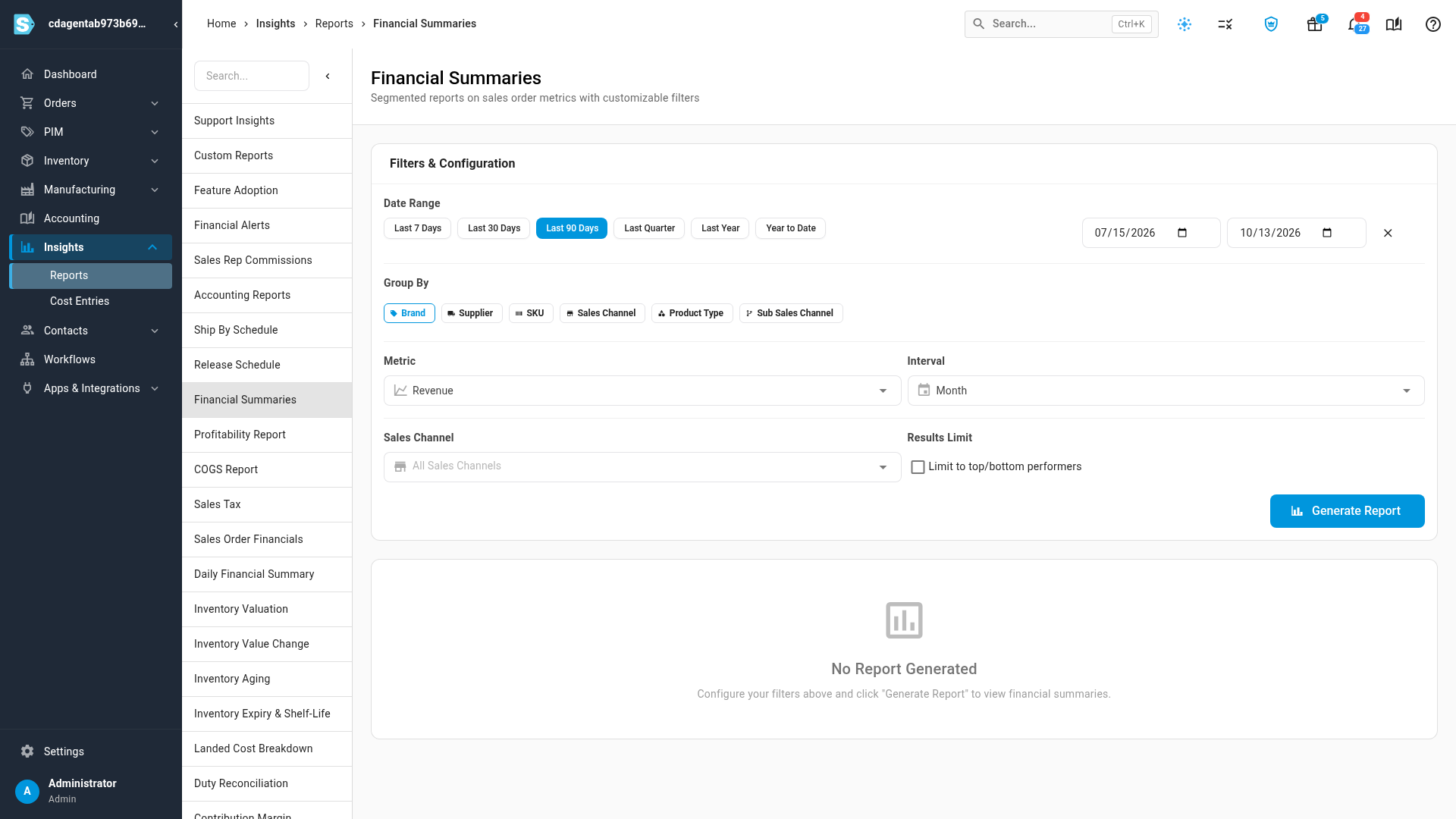 Filters &amp; Configuration