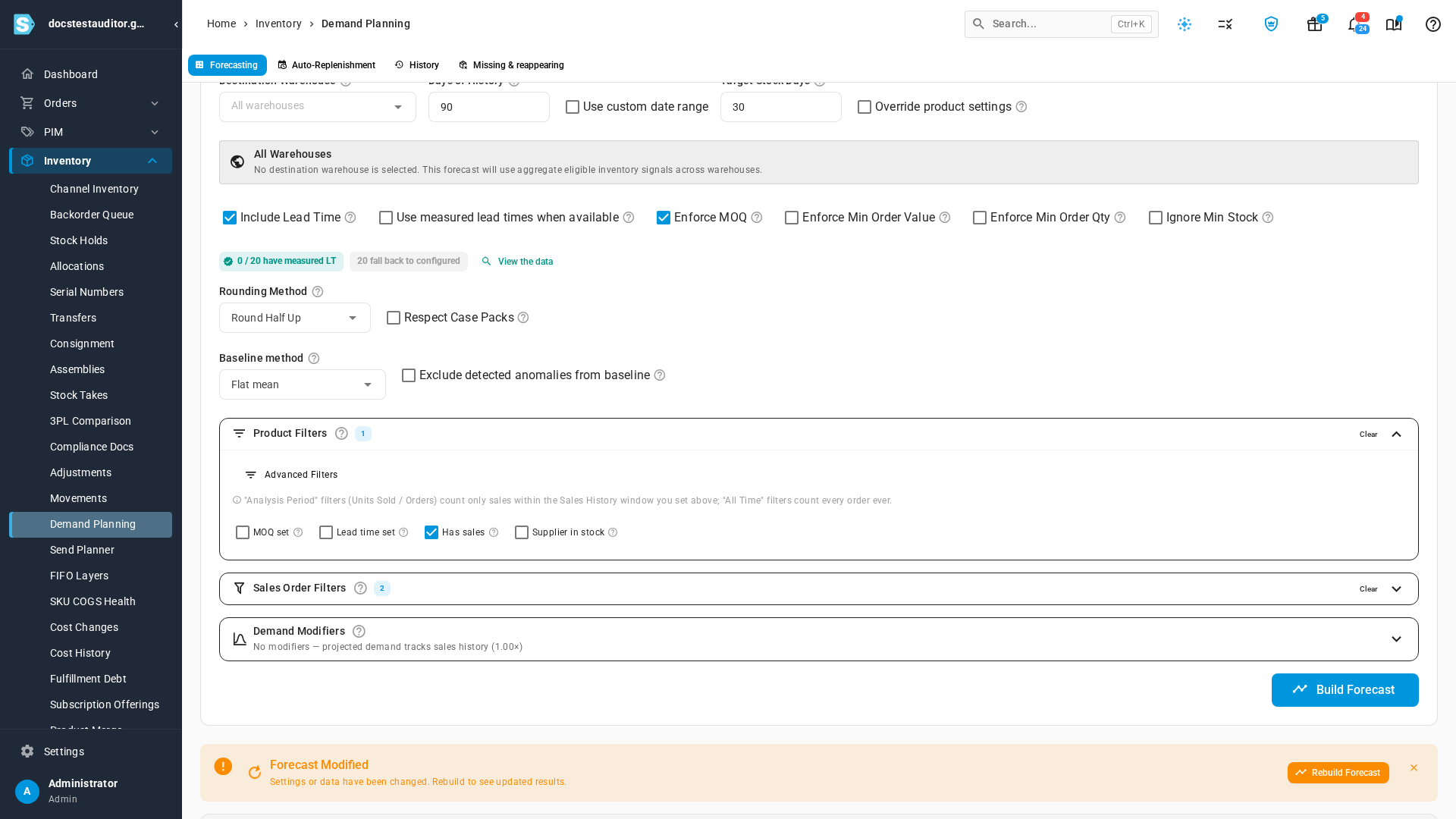 The Has sales filter under Product Filters