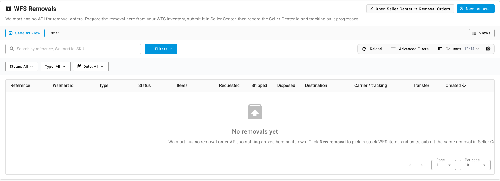 The WFS Removals list